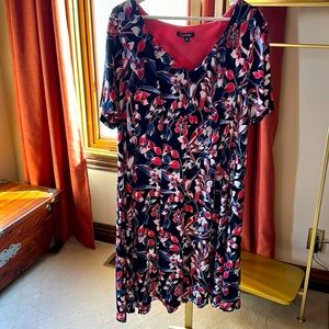 Roz & Ali Floral Midi Dress, 20W